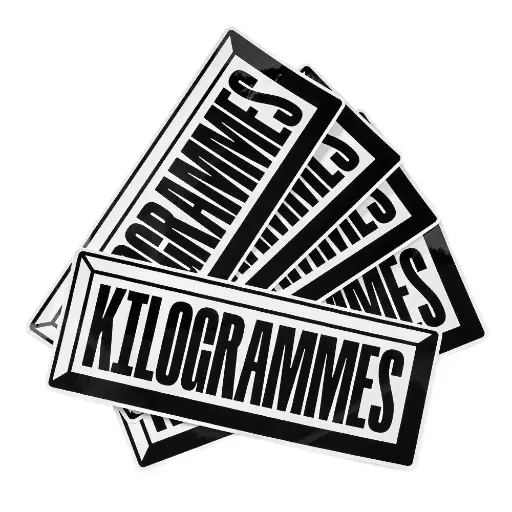 [ACC-STICKERXL-1] Sticker XL KILOGRAMMES